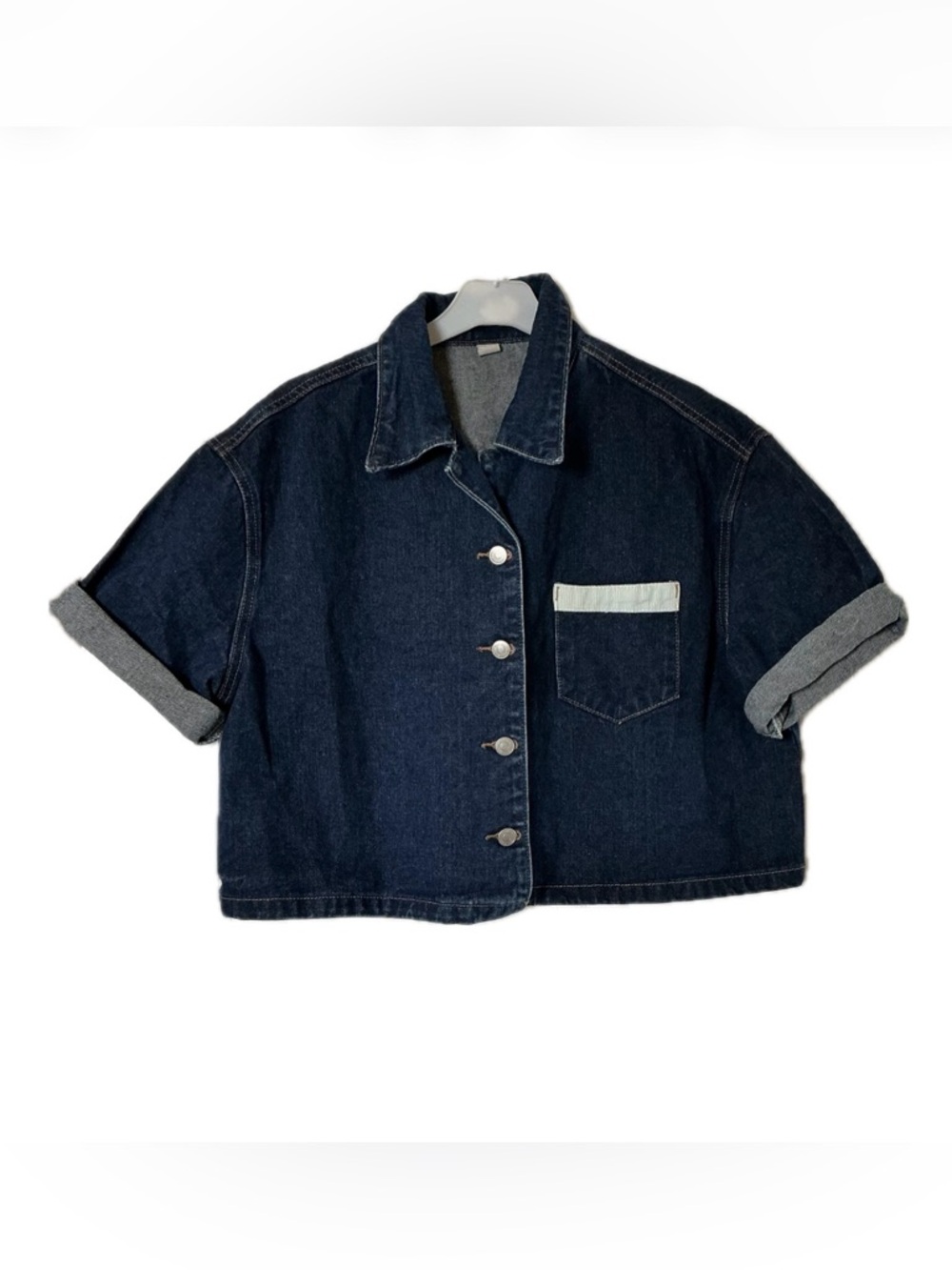 Dark Blue Jean Jacket - Picture 3 of 7